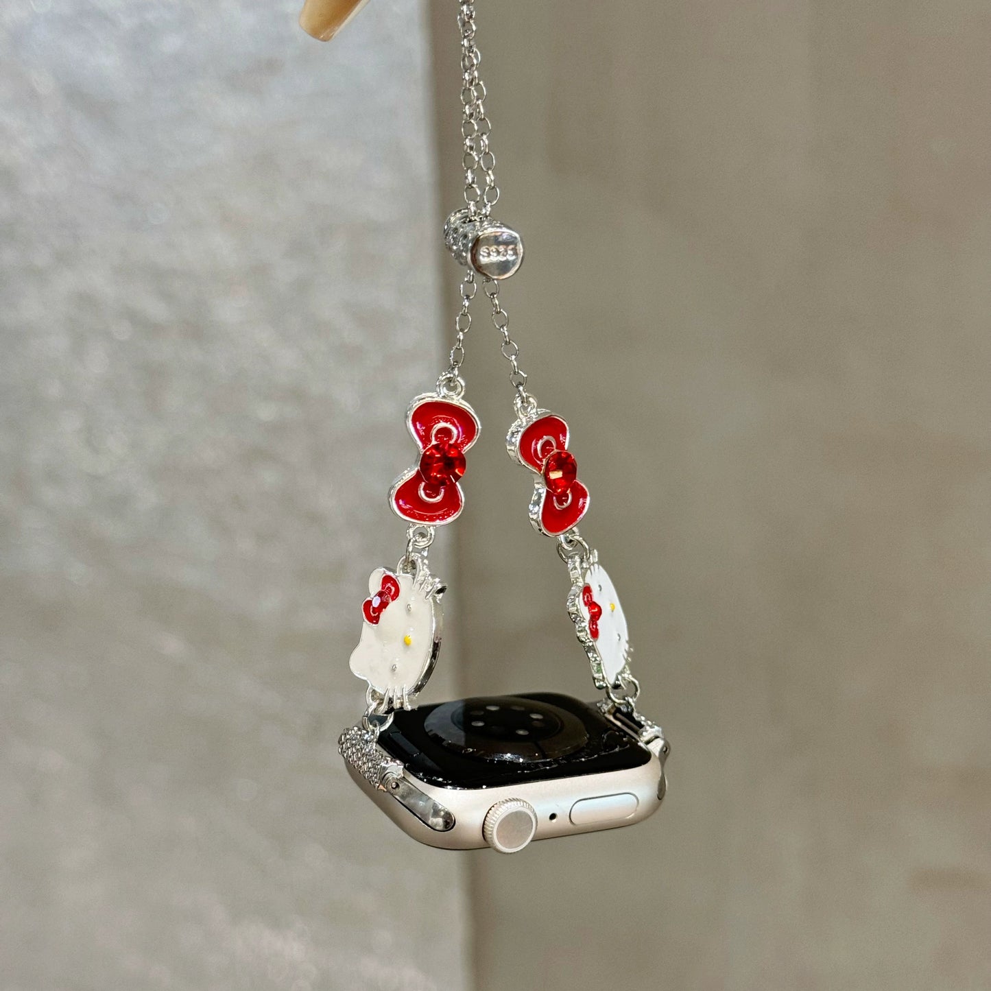 Kitty Enamel Charm Apple Watch Strap