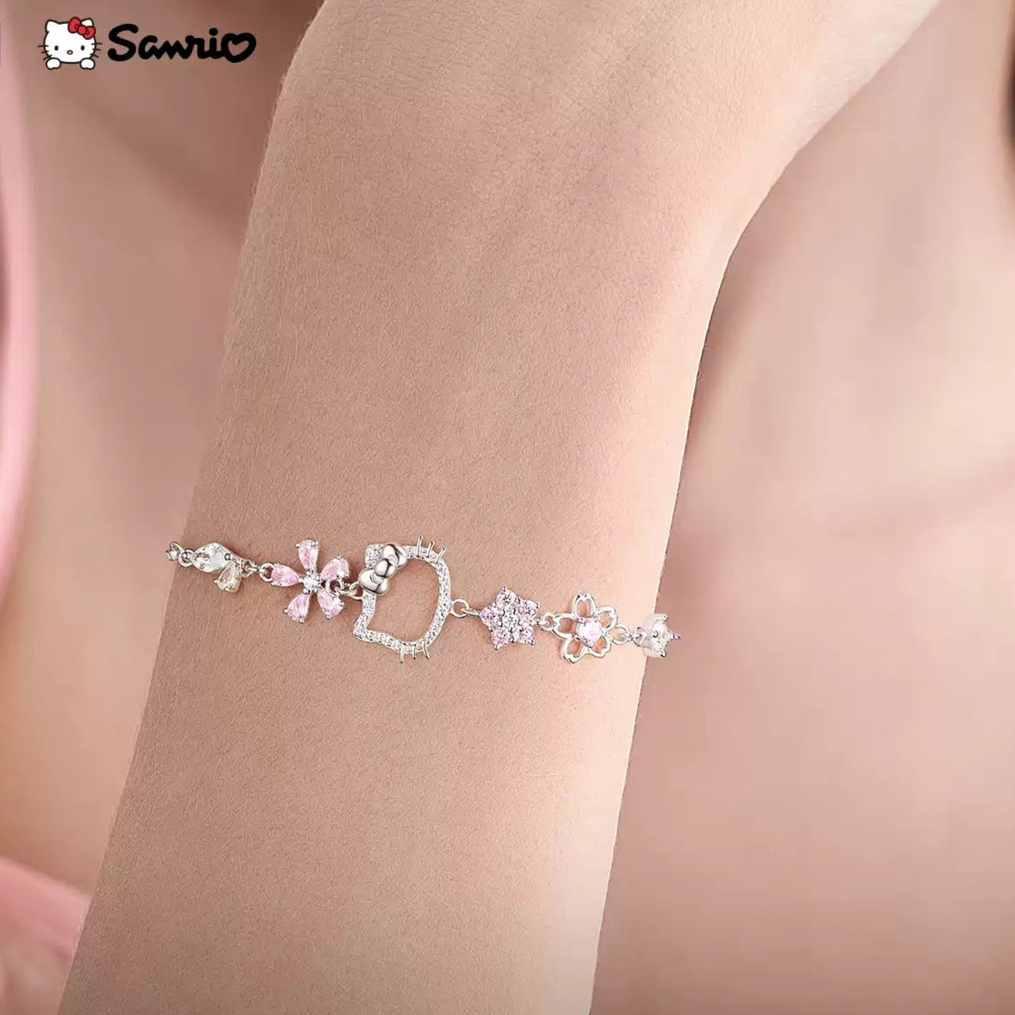 Kitty Blossom Sparkle Bracelet