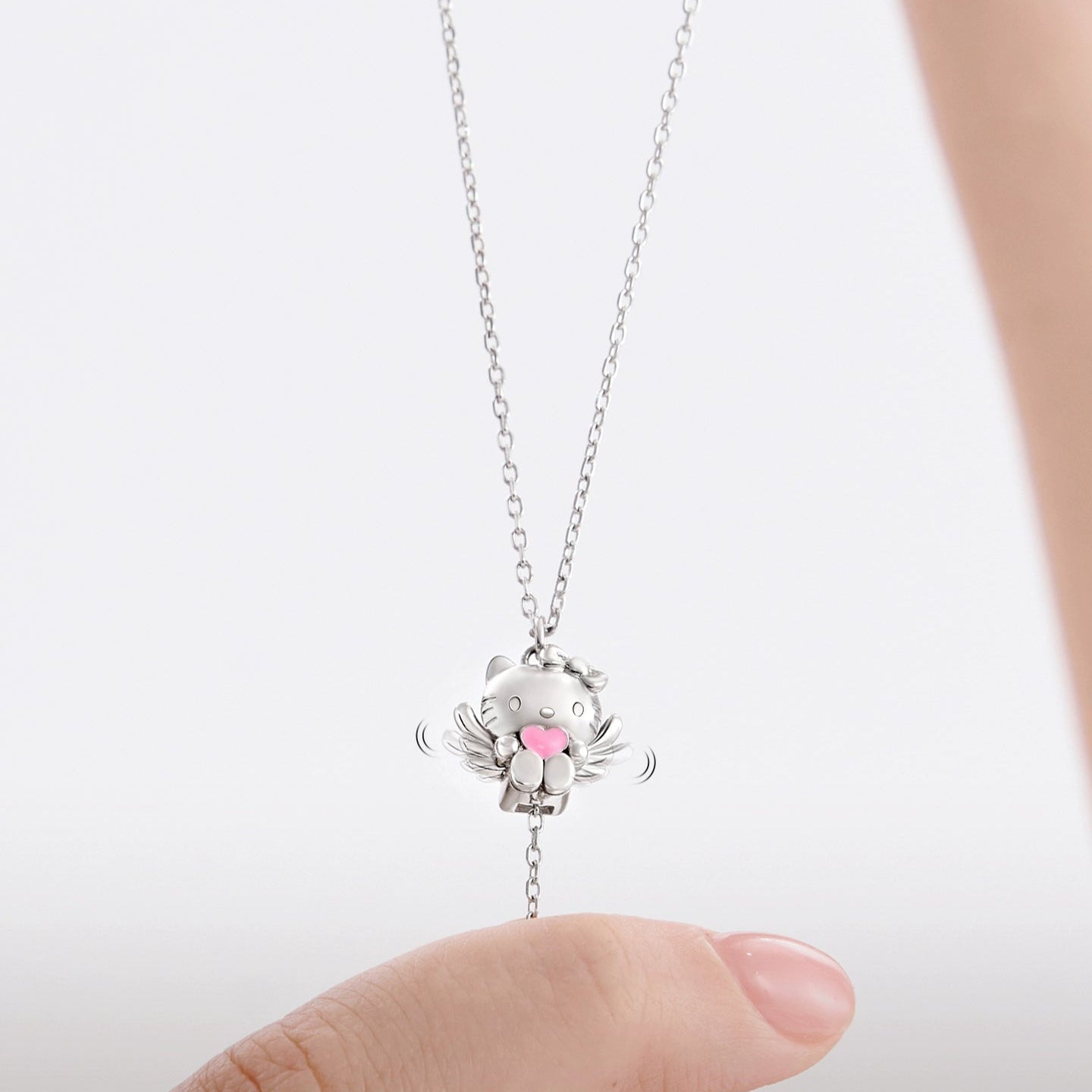 Kitty Angel Wing Necklace