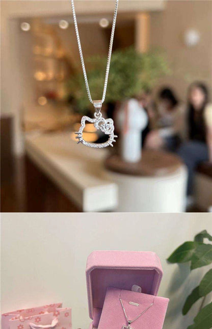 Kitty Pendant Necklace