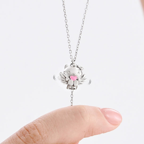 Kitty Angel Wing Necklace
