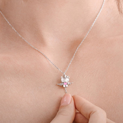 Kitty Angel Wing Necklace