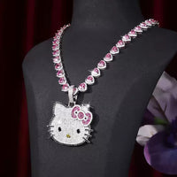 Pink Heart Chain (18inch)