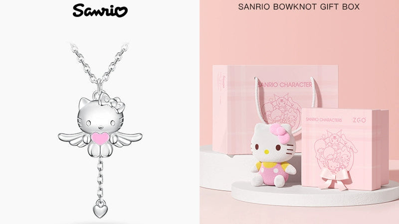 Kitty Angel Wing Necklace