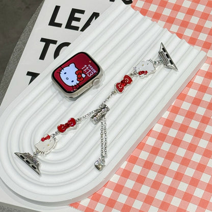 Kitty Enamel Charm Apple Watch Strap