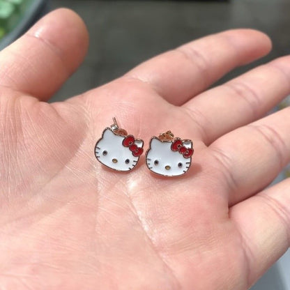 meow kitty earrings